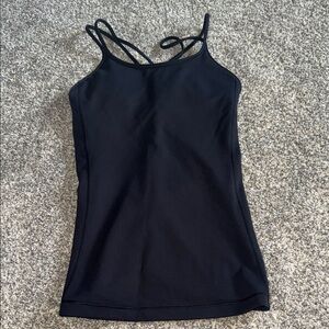 lululemon athletica Black Double-Strap Y Tank Top